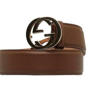 Tan Gucci Belt